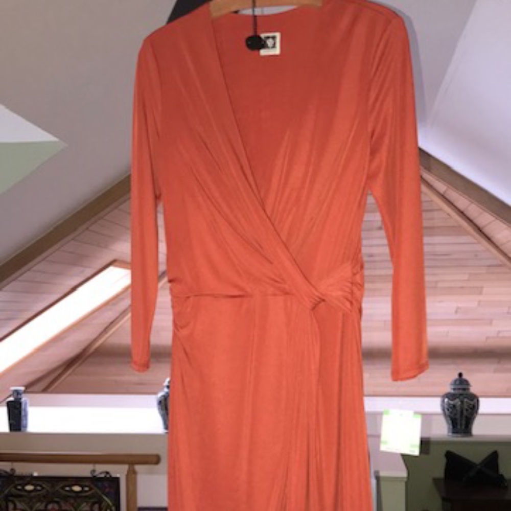 Anne Klein Rust below the knee dress